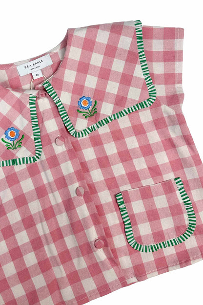 Pink Check Phoebe Two Piece Set