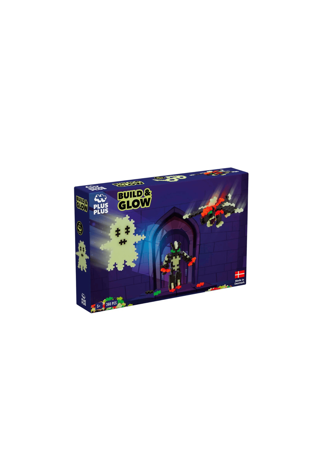 Plus-Plus Build and Glow - Glow in the Dark - 360 pieces