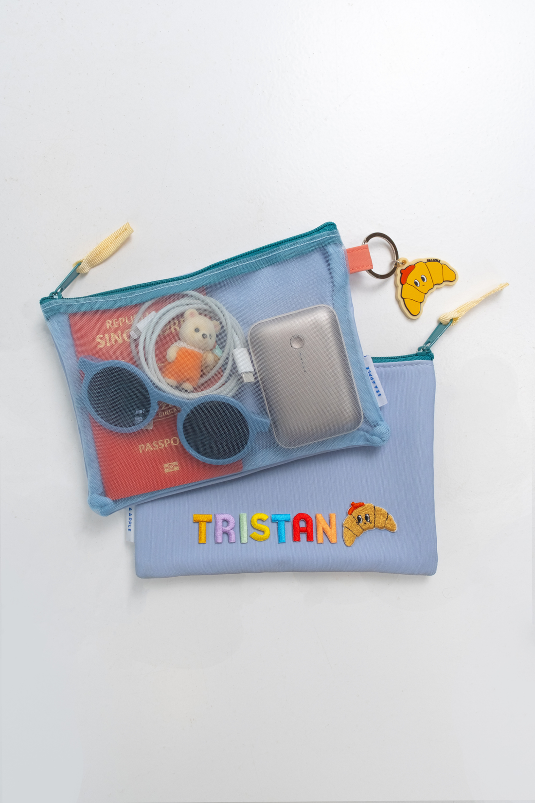 Personalisable Sky Mesh Pouch