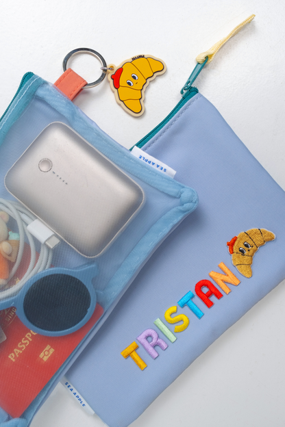 Personalisable Sky Mesh Pouch