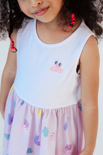 Tetris Splice Dress