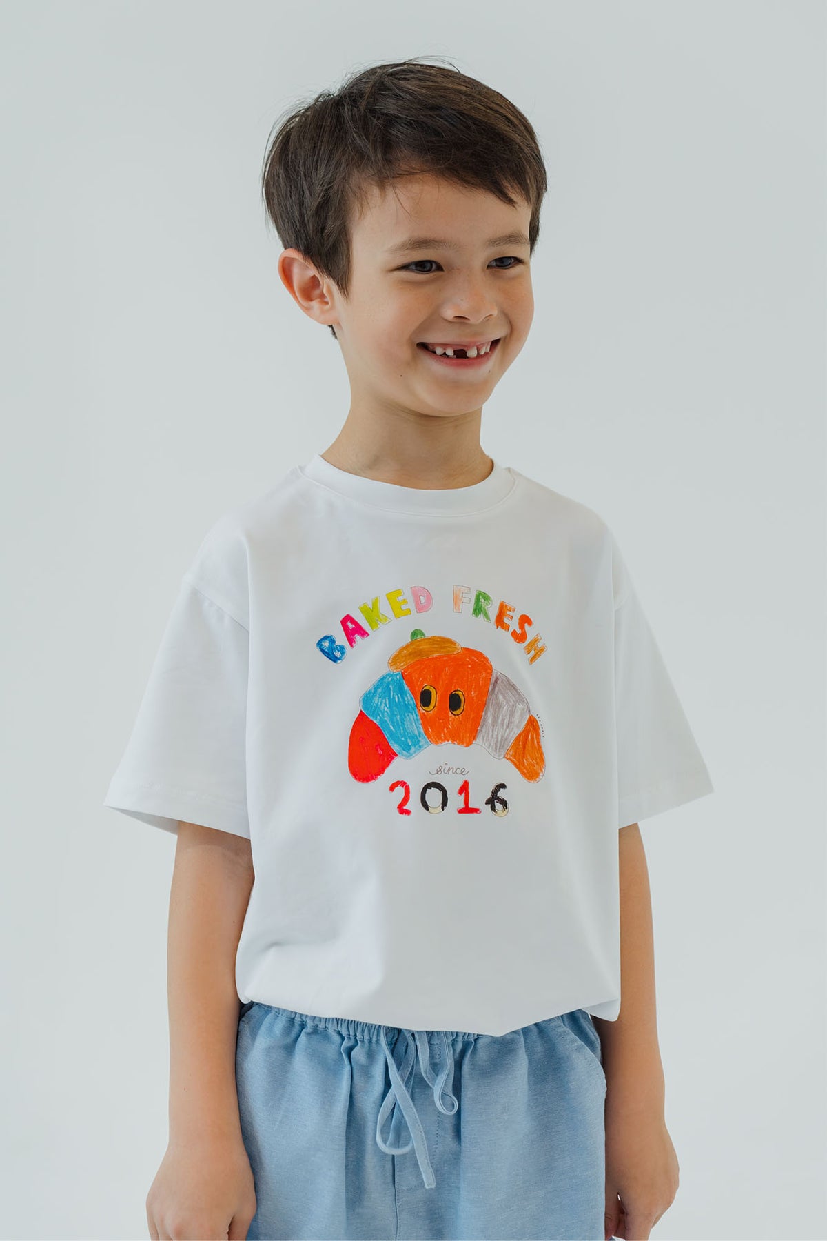 Colour Me! Croissant Cloud Oversized Tee