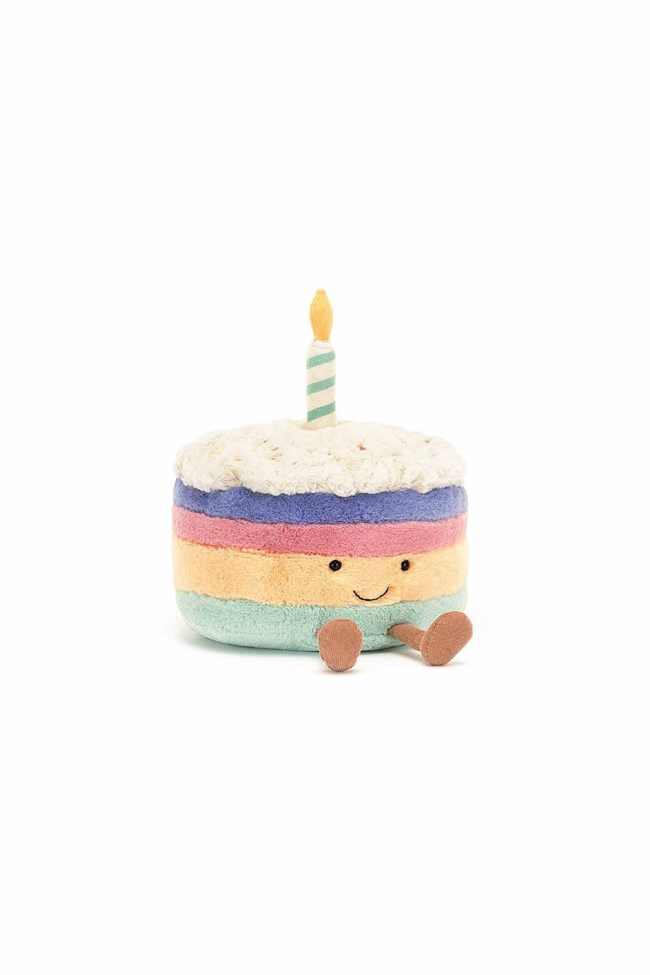 Jellycat Amuseables Rainbow Birthday Cake