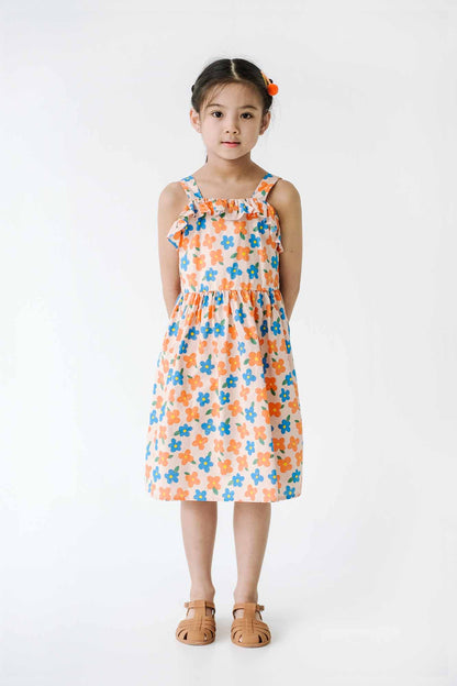 Orange Flowers Kelly Dress