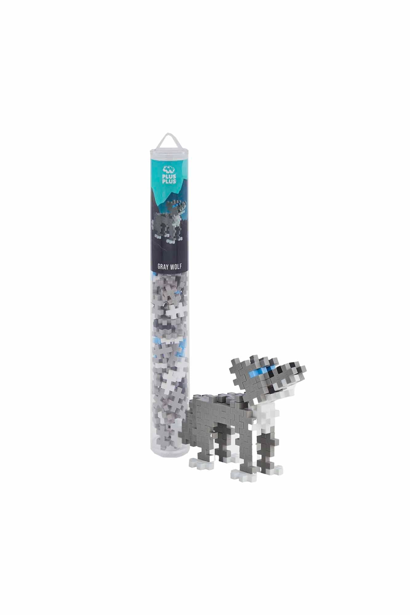 PLUS-PLUS Gray Wolf - 100 pieces