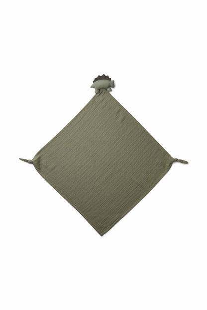 Personalisable Liewood Dino Faune Green Robbie Multi Muslin Cloth