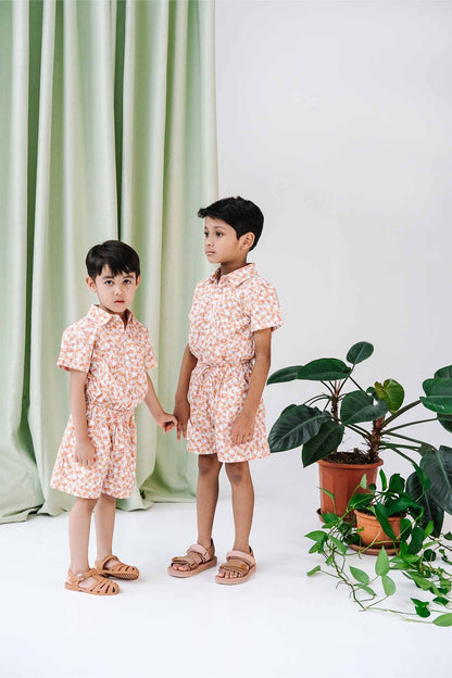Sunset Blooms James Shirt