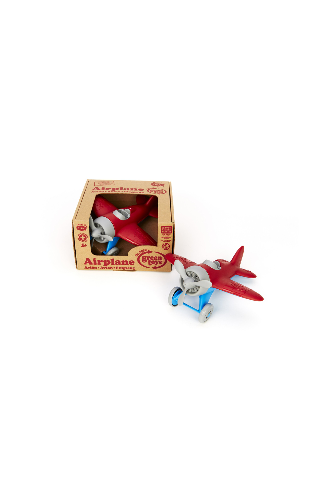 GREEN TOYS AIRPLANE RED - Sea Apple