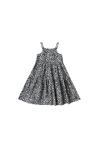 Plum Blossom Midi Tiered Dress