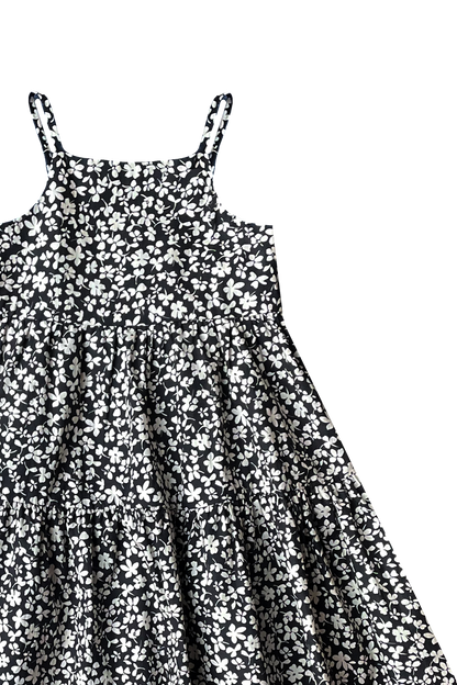Plum Blossom Midi Tiered Dress