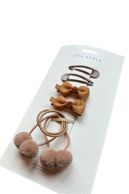 Everyday Hair Accessories Multipack Beige