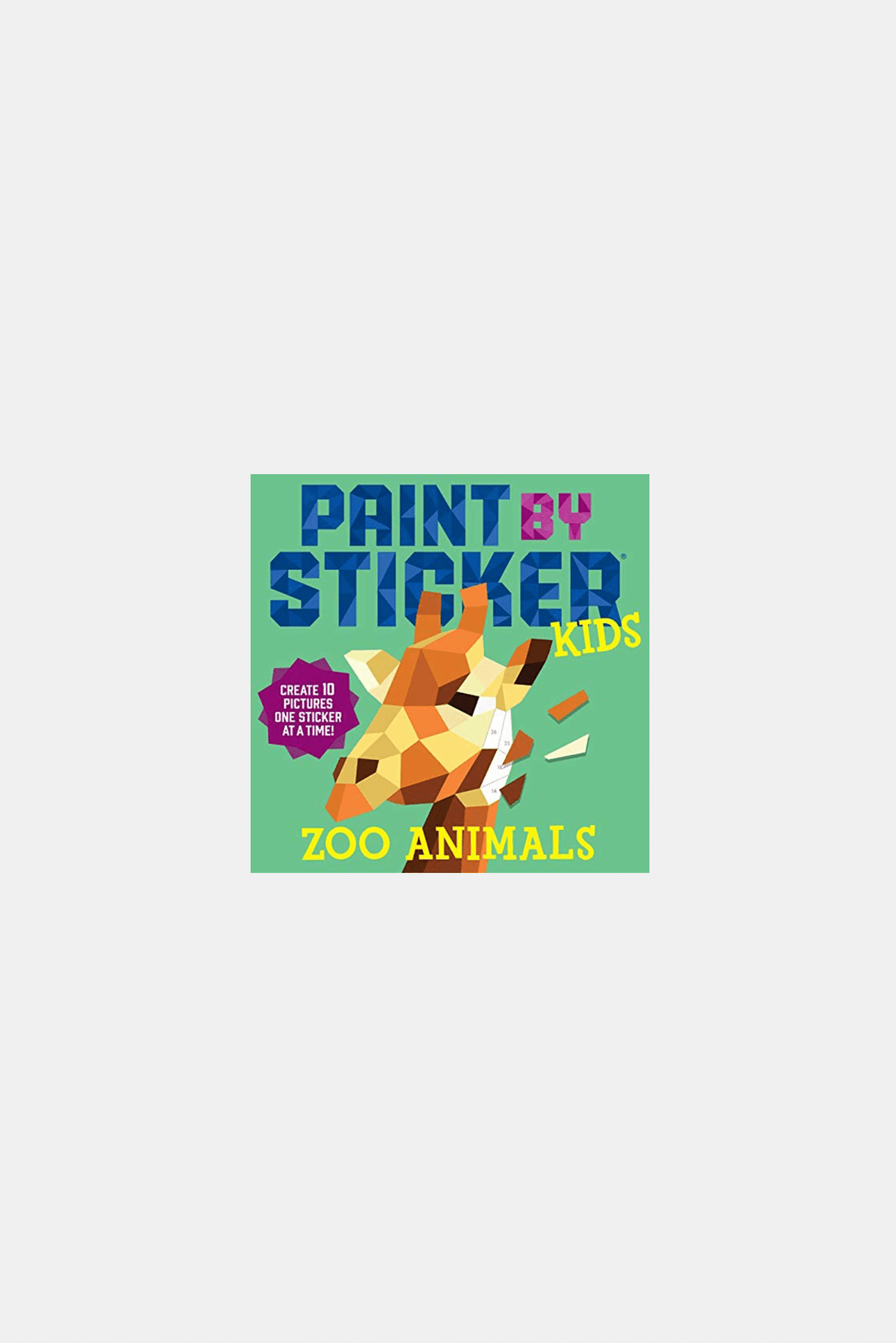 Various Publishers Books Paint By Sticker Kids - Zoo Animals Paperback